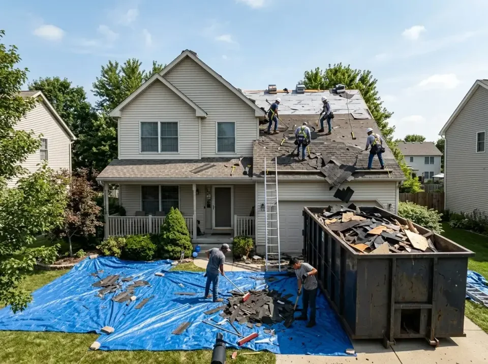 roof-replacement-debris-remova-004 — frequently asked questions, Cheapest Dumpster Rentals in Pecatonica, IL